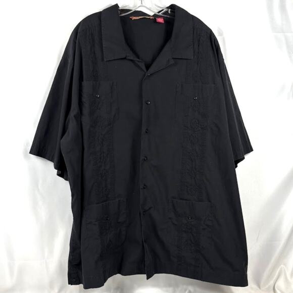 HAVANERA 5XL Short Sleeve Button Up Guayabera - Picture 1 of 5
